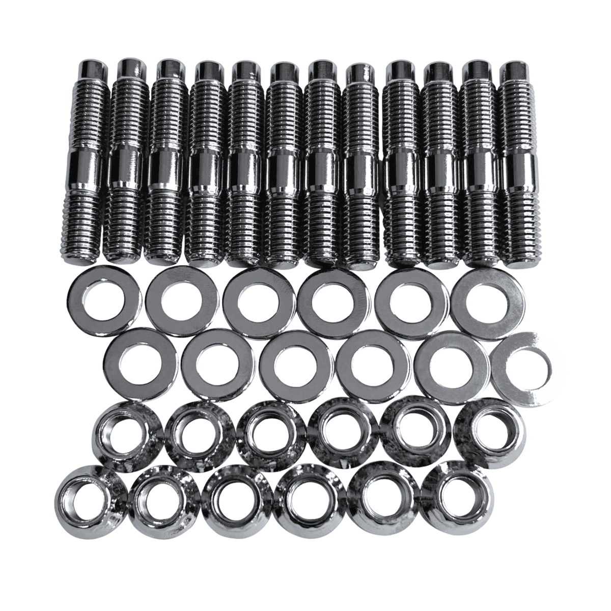 1994-2020 Cummins 5.9L/6.7L Gator Fasteners Heavy Duty Exhaust Manifold Stud Kit - Chrome (EMSK5967C-CR) - Gator Fasteners