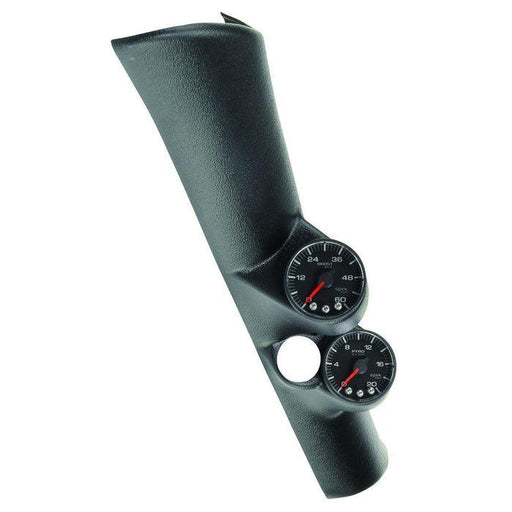 1998-2002 Cummins 5.9L Spek-Pro White and Black Twin Pillar Gauge Kit w/ Speaker (P72001) - AutoMeter