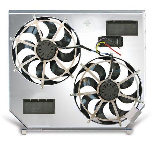1998-2003 Powerstroke 7.3L Direct-fit Dual Electric Fan System (105397) - Flex-A-Lite