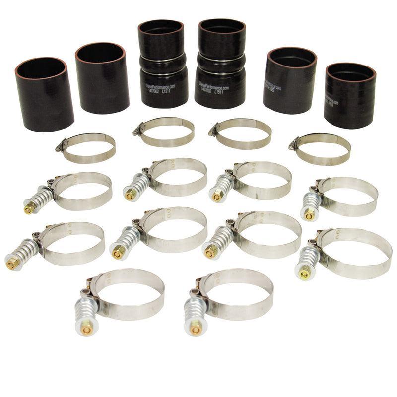1999.5-2003 Powerstroke 7.3L Intercooler Hose & Clamp Kit (1047030) - BD Diesel