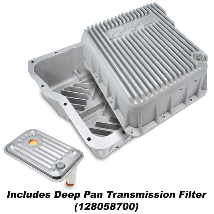 2001-2019 Duramax Deep Allison HD Aluminum Transmission Pan (128051010) - Pacific Performance Engineering