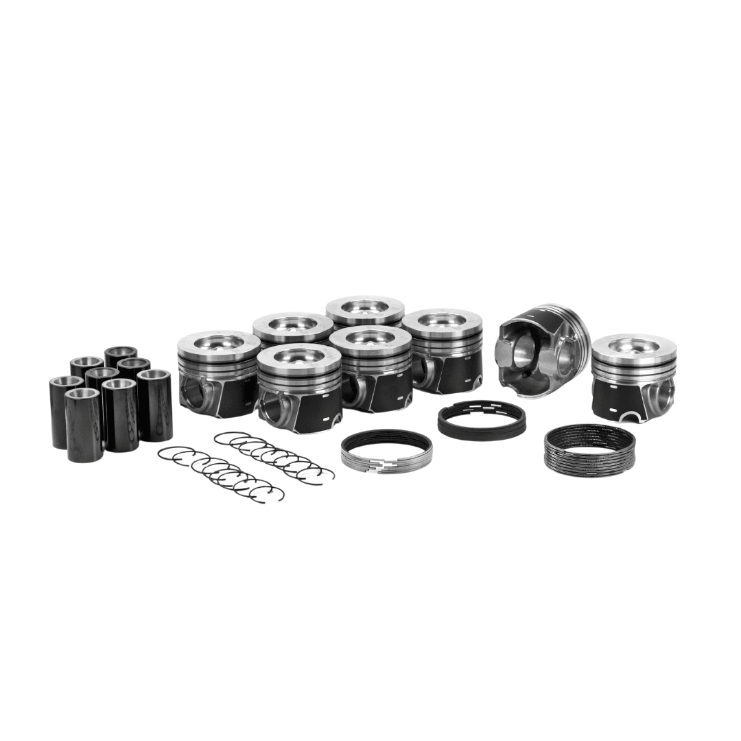 2008-2010 Powerstroke 6.4L Dualoy Reduced Compression Height Piston & Ring Kit (7215DKT) - Dualoy Pistons