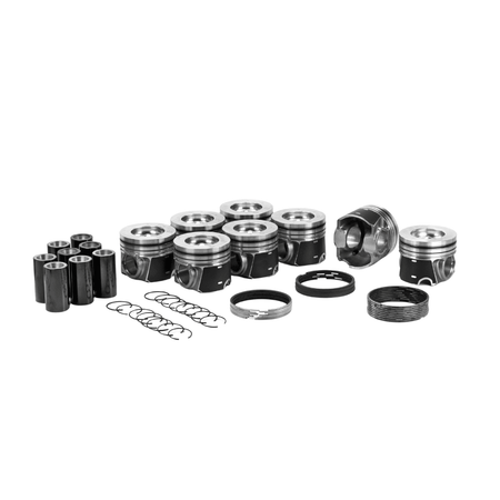 2008-2010 Powerstroke 6.4L Dualoy Reduced Compression Height Piston & Ring Kit (7215DKT) - Dualoy Pistons