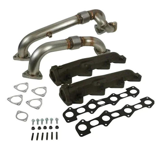 2008-2010 Powerstroke 6.4L Exhaust Manifold w/ Up-Pipes (1041484) - BD Diesel