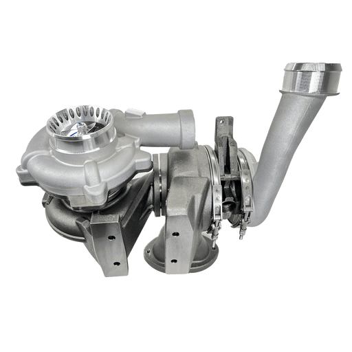 2008-2010 Powerstroke 6.4L KC Fusion Stage 1 Compound Turbochargers (302448-1) - KC Turbos