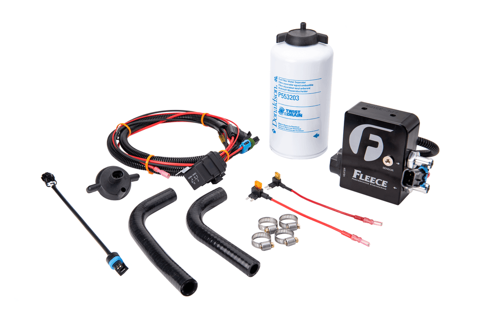 2011-2016 Duramax LML Auxiliary Heated Fuel Filter Kit (FPE-DMAX-HFFBA-1116) - Fleece Performance