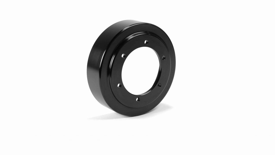 2013-2018 Cummins 6.7L Billet Aluminum Fan Drive Pulley Black Anodized Finish (FPE-34659-BLK) - Fleece Performance