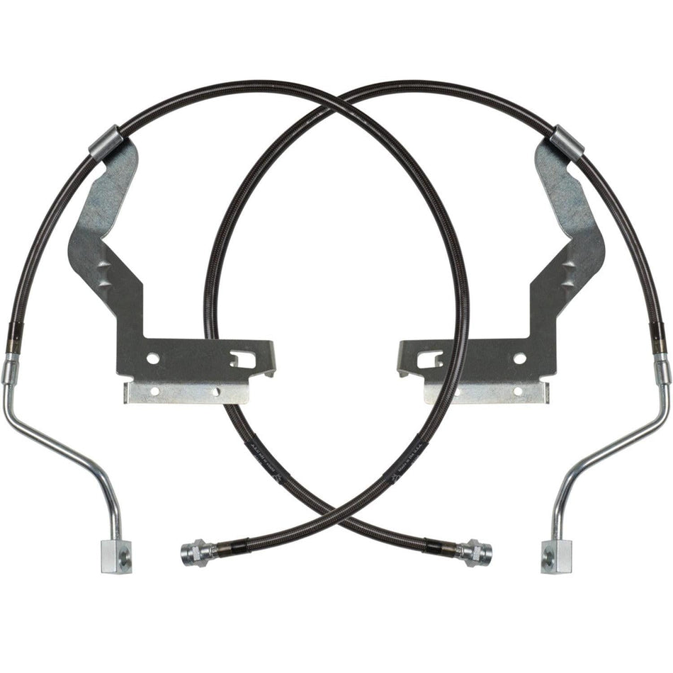 2017-2023 Powerstroke Front Braided Brake Lines w/ 2.5-3.5" Lift (CS-FORDBBL-LVL-17-F)