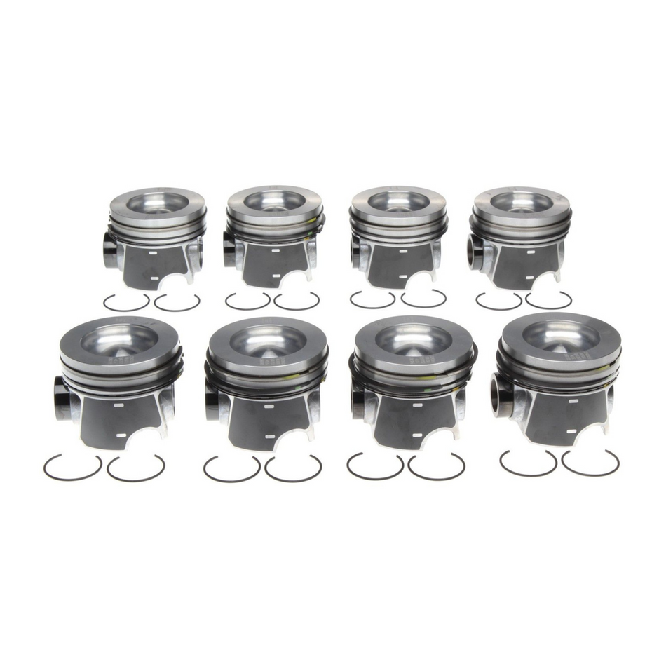 2011-2016 Duramax LML Mahle Set of 8 Pistons w/ Rings - 0.75MM (224-3935WR-0.75MM) (Copy)