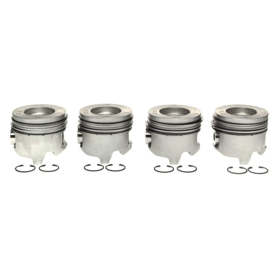 2001-2005 Duramax LB7/LLY Mahle Set of 4 Pistons w/ Rings Right Bank - .040 (224-3452WR.040)