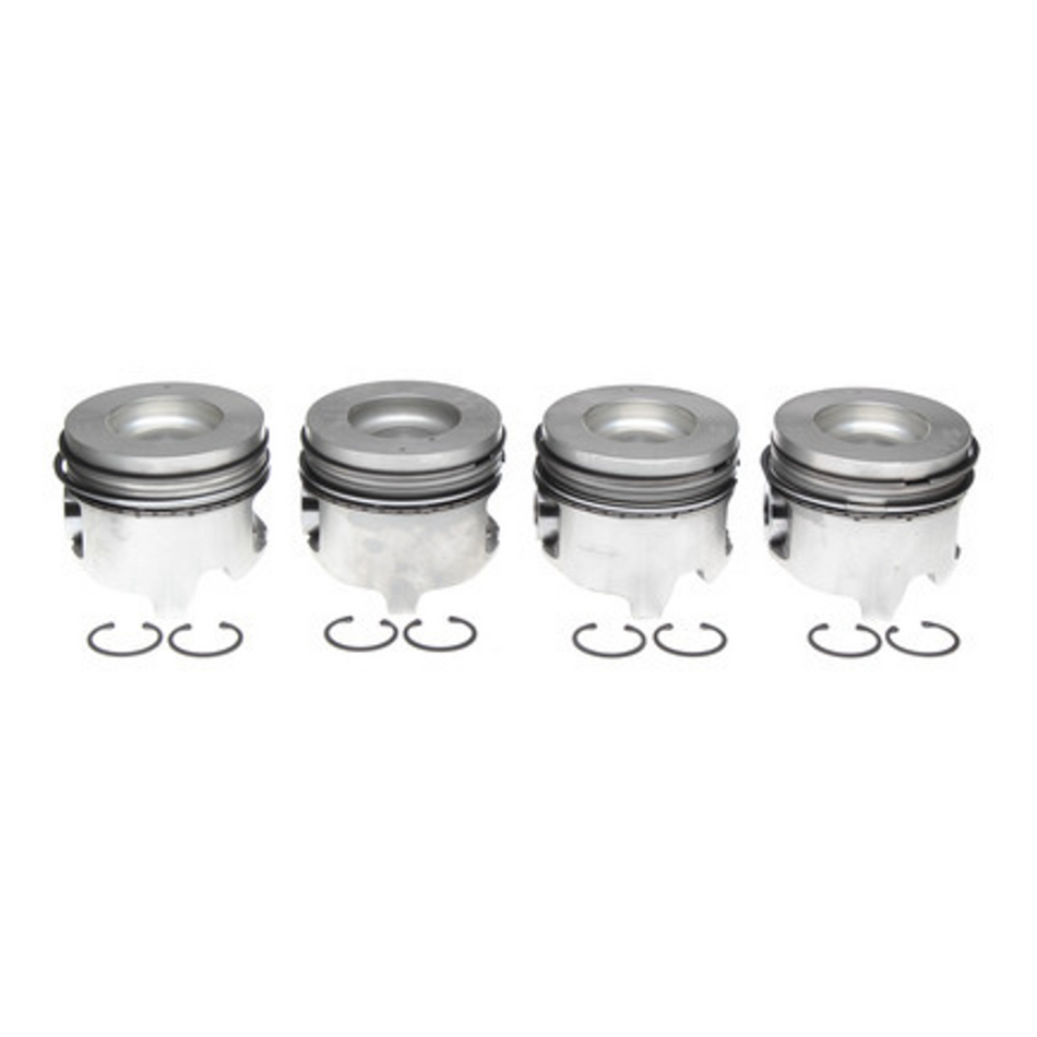 2001-2005 Duramax LB7/LLY Mahle Set of 4 Pistons w/ Rings Left Bank - .010 (224-3451WR.010)