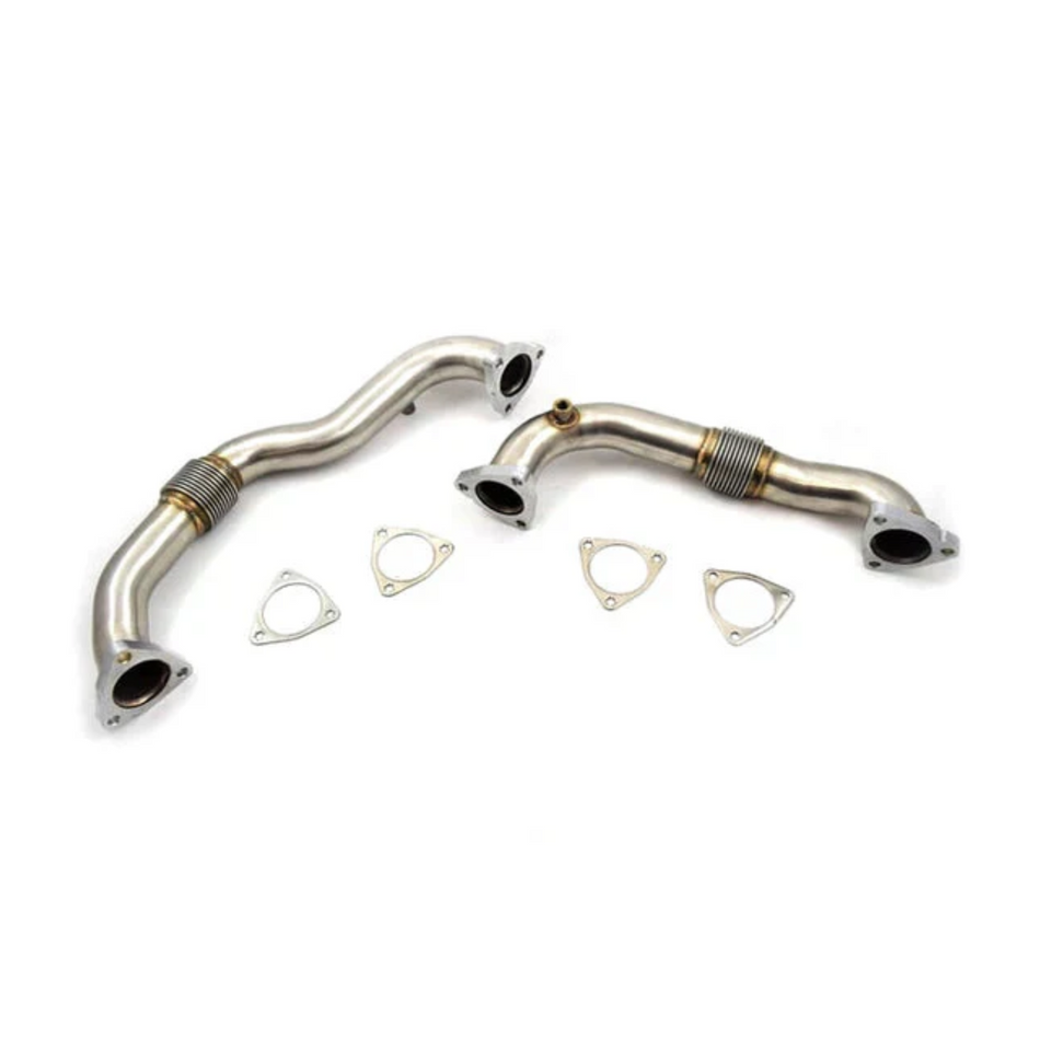 2008-2010 Powerstroke 6.4L DieselR Heavy Duty Thick Wall Up Pipes (155-04601)