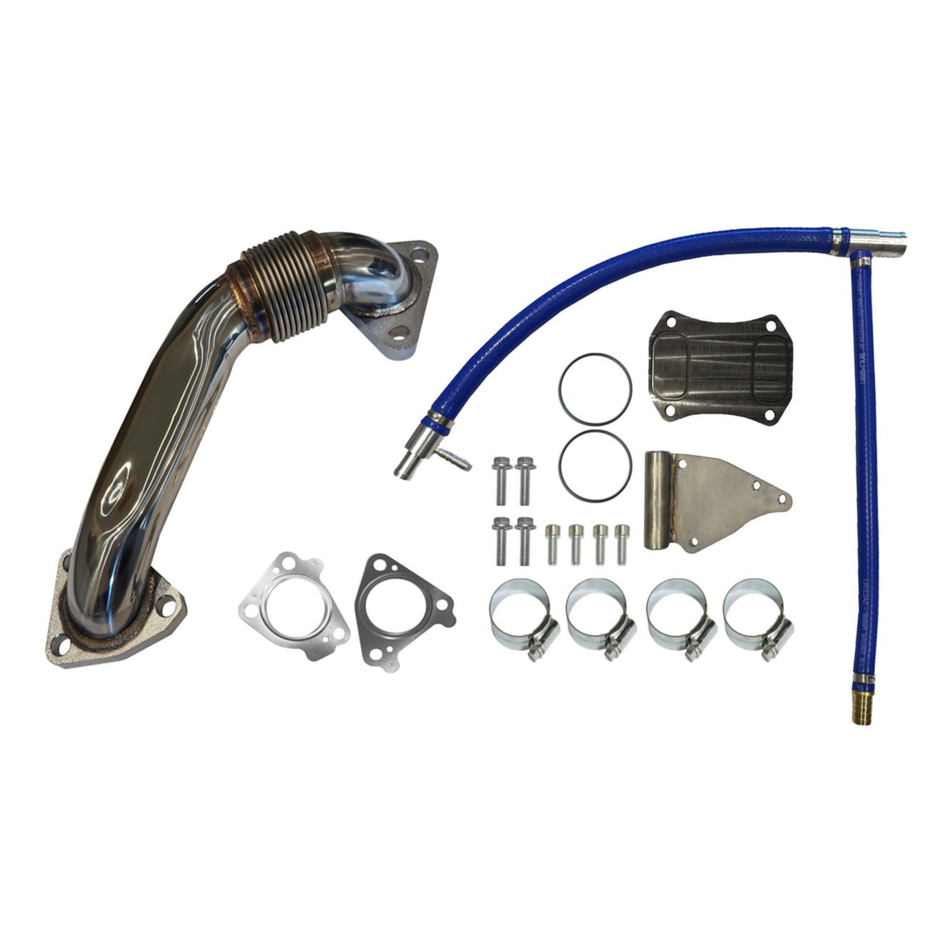 2011-2016 Duramax LML Mel's EGR Cooler Delete Kit w/ Up-Pipe (800010-U)