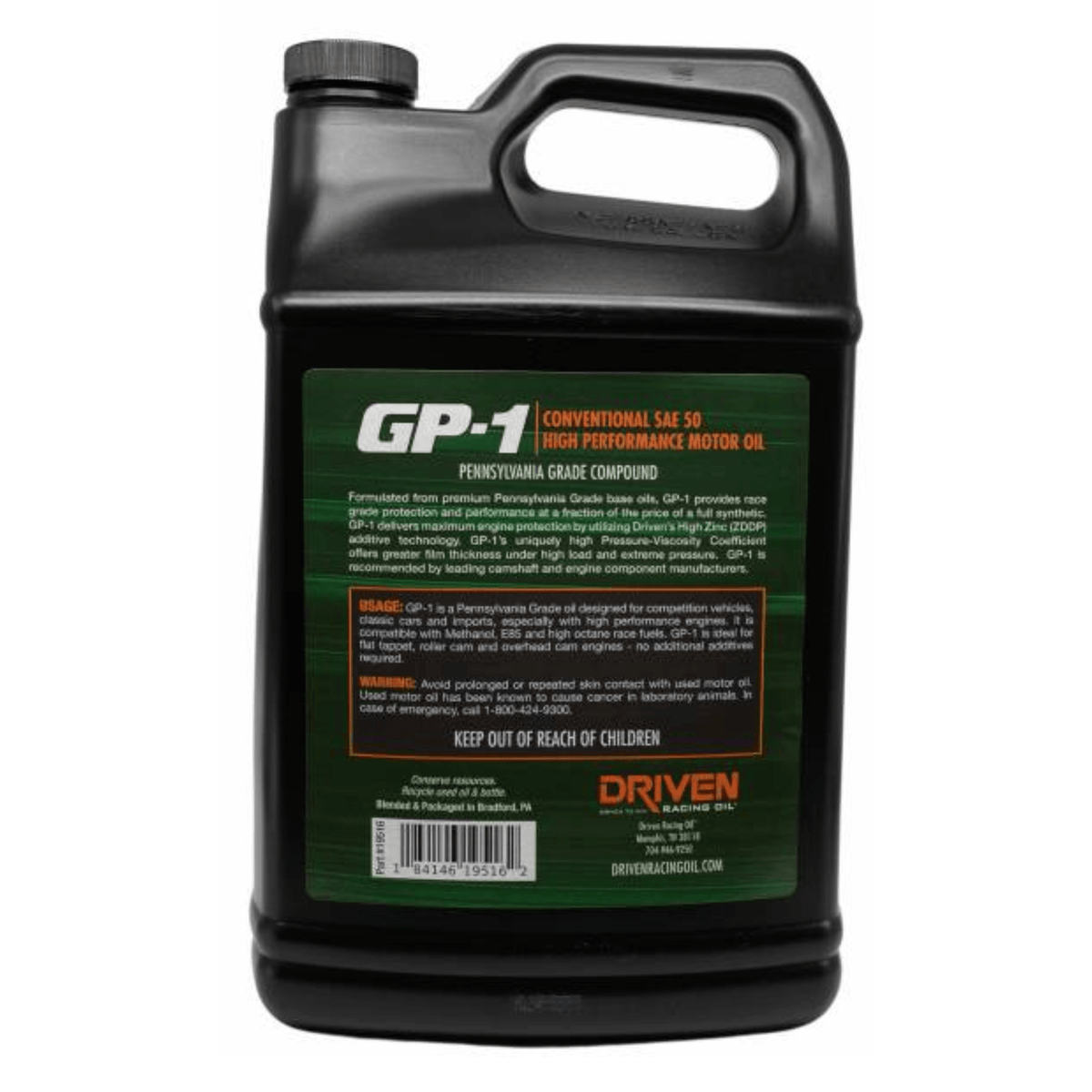 Driven Racing Driven Racing Oil GP-1 Conventional SAE 50 (19516) – OCDiesel