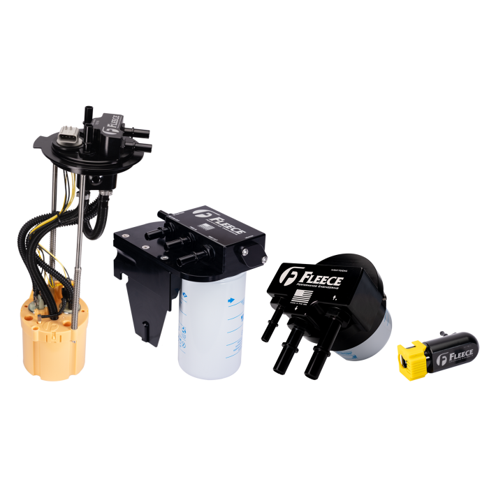 2017-2024 Powerstroke 6.7L Fleece Performance Complete Fuel System Upgrade with PowerFlo Lift Pump (FPE-PF-FMC-1724-SB/LB-CFS)