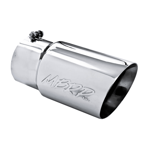 Universal Angled Dual Wall Polished Stainless Steel Exhaust Tip 5" x 6" x 12" (T5074) - MBRP