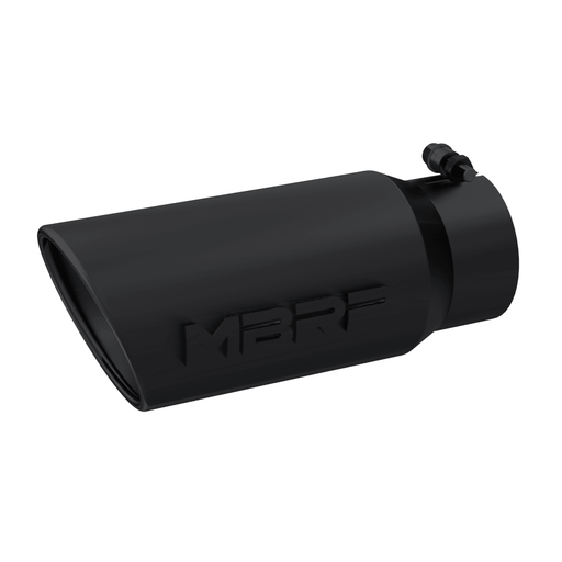 Universal Angled Rolled End Exhaust Tip Black Finish 4" - 5" x 12" (T5051BLK) - MBRP