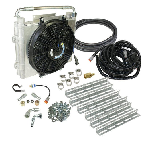 Xtrude Double Stacked Transmission Cooler Kit Universial 5/8in Tubing (1030606-DS-58) - BD Diesel